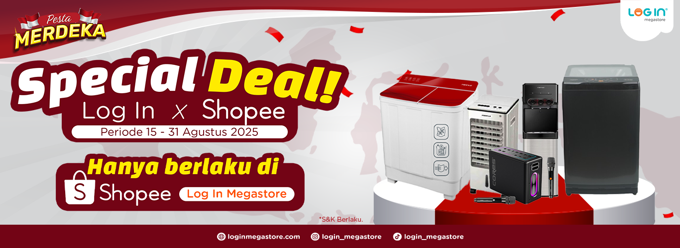 Banner LOG IN X SHOPEE 2 - Login Megastore